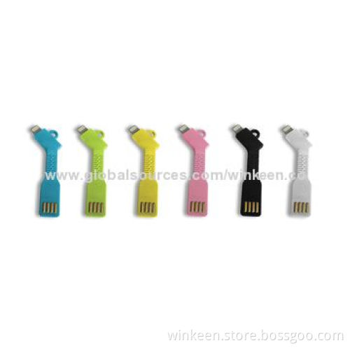 Flexible USB cable for Android smart phones, Apple iPhone with OEM color or length